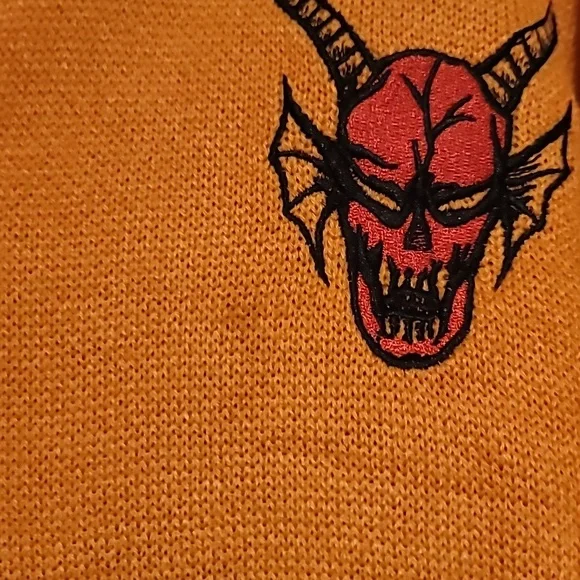Netflix Hellfire Club Orange and Black Cardigan - XL - Picture 8 of 8